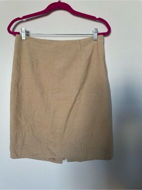 Maeve Beige Corduroy Skirt